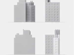 3d print miniature building rb-us-ny-001 3Dプリントモデル