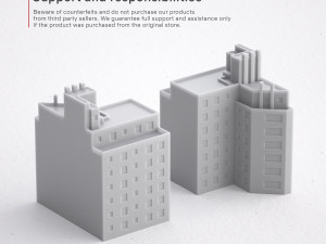 3d print miniature building rb-us-ny-001 3Dプリントモデル