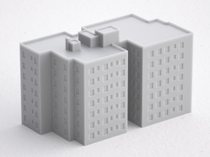 3d print miniature building rb-us-ny-002 3D 打印模型