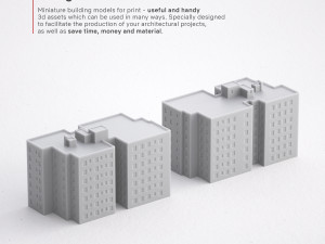3d print miniature building rb-us-ny-002 Modello di stampa 3D