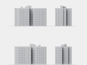 3d print miniature building rb-us-ny-002 Modello di stampa 3D