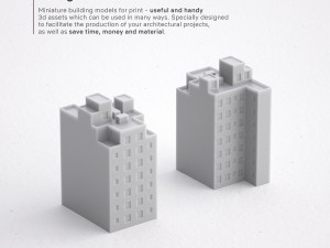 3d print miniature building rb-us-ny-003 Model Cetak 3D