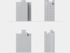 3d print miniature building rb-us-ny-003 Model Cetak 3D