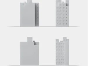 Edificio in miniatura con stampa 3D RB-US-NY-003 Modello di stampa 3D