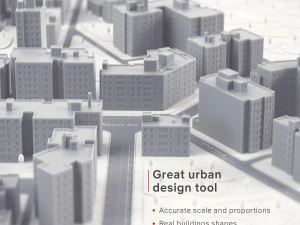 Edificio in miniatura con stampa 3D RB-US-NY-003 Modello di stampa 3D