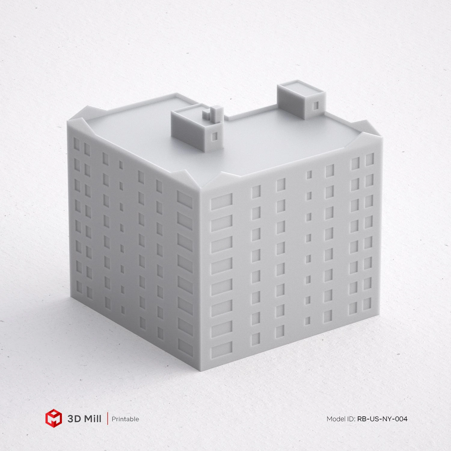 3d print miniature building rb-us-ny-004 3D Print Model .c4d .max .obj .3ds .fbx .stl .blend