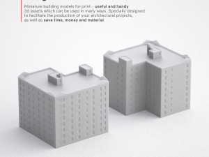 3d print miniature building rb-us-ny-004 Modèles 3D en vedette