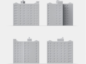 3d print miniature building rb-us-ny-004 Modèles 3D en vedette