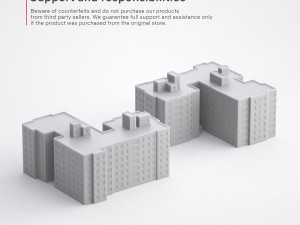3d print miniature building rb-us-ny-005 3Dプリントモデル
