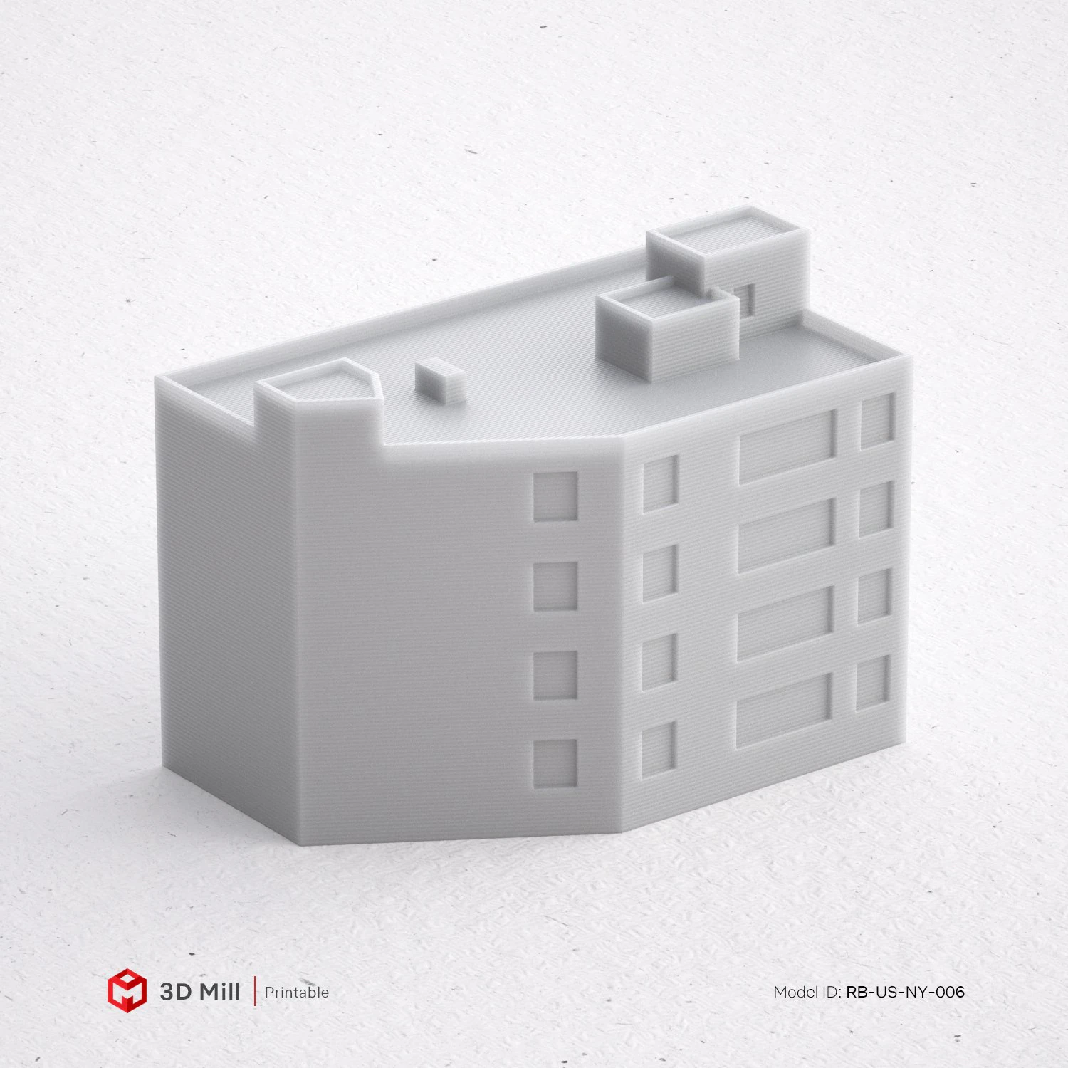 3d print miniature building rb-us-ny-006 3D Print Model .c4d .max .obj .3ds .fbx .stl .blend 