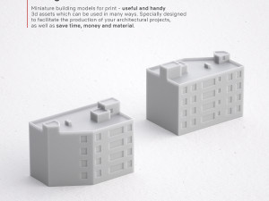 3d print miniature building rb-us-ny-006 3Dプリントモデル