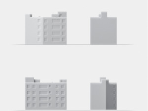 3d print miniature building rb-us-ny-006 3Dプリントモデル