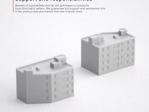3d print miniature building rb-us-ny-006 3Dプリントモデル