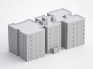 Миниатюрное здание на 3D-принтере rb-us-ny-007 3D Принт Модель
