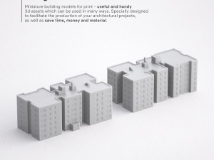 3d print miniature building rb-us-ny-007 Modello di stampa 3D