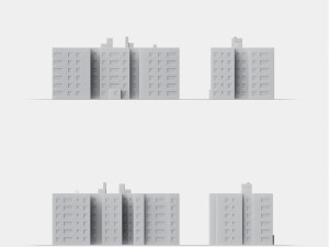 3d print miniature building rb-us-ny-007 Modello di stampa 3D