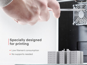 3d print miniature building rb-us-ny-007 Modello di stampa 3D