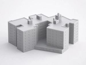 Миниатюрное здание на 3D-принтере rb-us-ny-008 3D Принт Модель