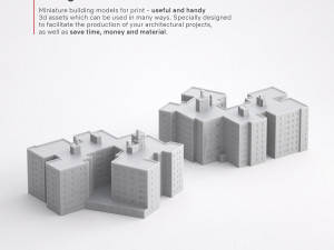 3d print miniature building rb-us-ny-008 Modello di stampa 3D