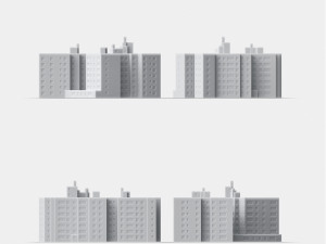 3d print miniature building rb-us-ny-008 Modello di stampa 3D