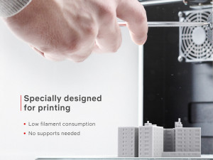 3d print miniature building rb-us-ny-008 Modello di stampa 3D