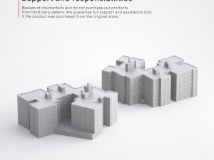 3d print miniature building rb-us-ny-008 Modello di stampa 3D