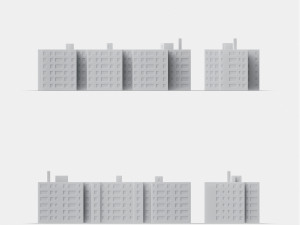 3d print miniature building rb-us-ny-009 Model do druku 3D