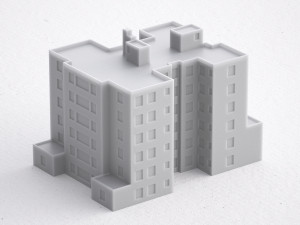 free 3d print miniature building rb-us-ny-010 3D Baskı Modeli