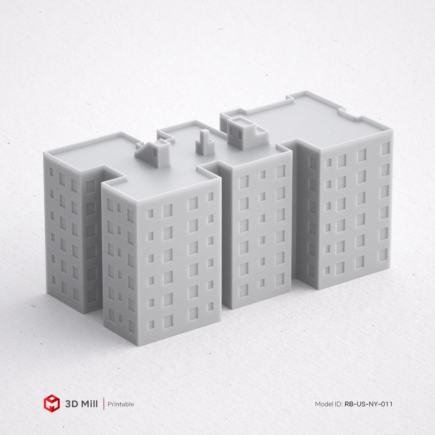 3d print miniature building rb-us-ny-011 3D Print Model .c4d .max .obj .3ds .fbx .stl .blend 
