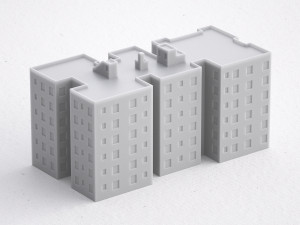 3d print miniature building rb-us-ny-011 Model do druku 3D