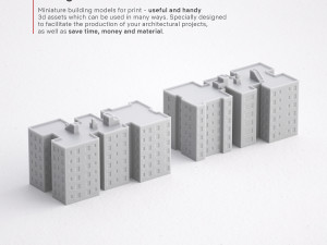 3d print miniature building rb-us-ny-011 3D Принт Модель