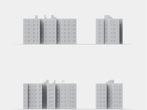 3d print miniature building rb-us-ny-011 3D Принт Модель