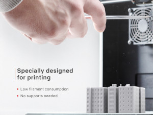3d print miniature building rb-us-ny-011 3D Принт Модель