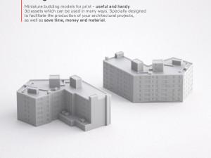 3d print miniature building rb-us-ny-013 Model Cetak 3D