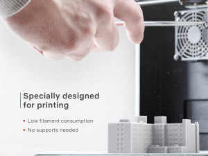 3d print miniature building rb-us-ny-013 Model Cetak 3D