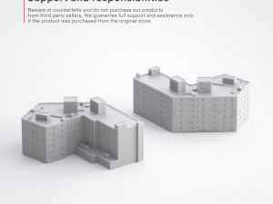 3d print miniature building rb-us-ny-013 Model Cetak 3D