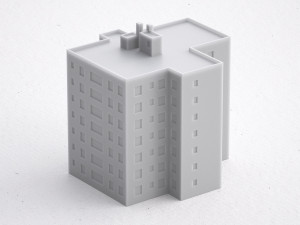 3d print miniature building rb-us-ny-015 3D प्रिंट मॉडल