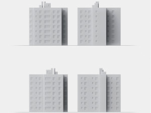 3d print miniature building rb-us-ny-015 3D Принт Модель