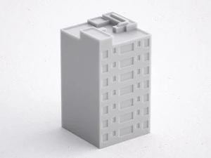 Edif&iacute;cio em miniatura com impress&atilde;o 3D rb-us-ny-016 Modelo de Impressão 3D