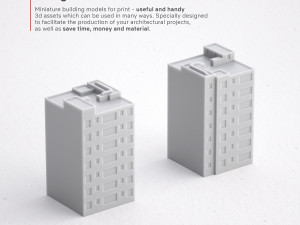 3d print miniature building rb-us-ny-016 3D प्रिंट मॉडल