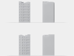 3d print miniature building rb-us-ny-016 3D प्रिंट मॉडल
