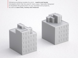 3d print miniature building rb-us-ny-018 3D प्रिंट मॉडल