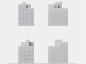 3d print miniature building rb-us-ny-018 3D प्रिंट मॉडल