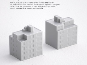 free 3d print miniature building rb-us-ny-019 Modelo de impresión 3D