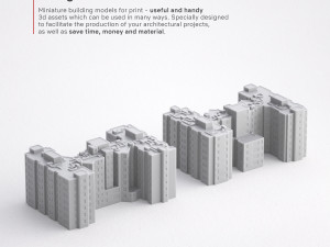 3d print miniature building rb-us-ny-020 3Dプリントモデル