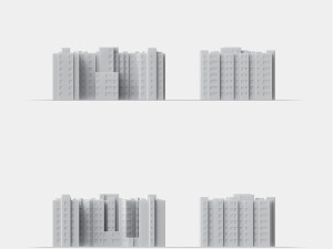 3d print miniature building rb-us-ny-020 3Dプリントモデル