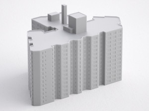 3d print miniature building rb-us-ny-022 Modelo de impresión 3D