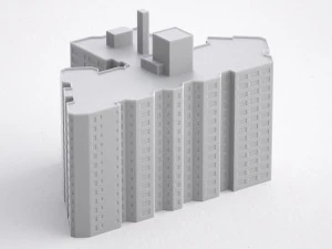 3D друк мініатюрної будівлі rb-us-ny-022 3D Принт Модель
