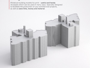 3d print miniature building rb-us-ny-022 Modelo de Impressão 3D