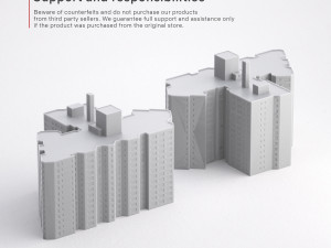 3d print miniature building rb-us-ny-022 Modelo de Impressão 3D